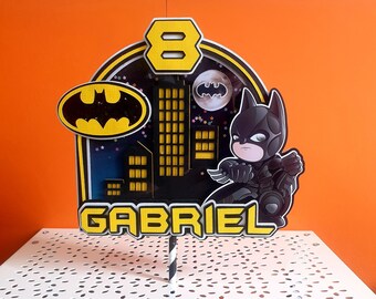 Batman Cake Topper Etsy Batman Cake Topper Etsy