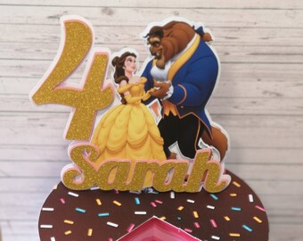Beauty And The Beast Cake Topper Etsy Beauty And The Beast Cake Topper Etsy