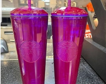 Starbucks Purple Tumbler With Dome Lids FALL 2021