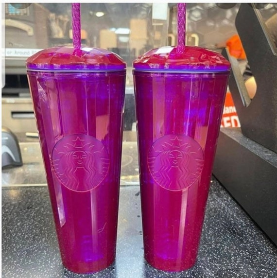 Starbucks Purple Tumbler With Dome Lids FALL 2021 