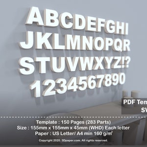 Letra 3D imprimible DIY