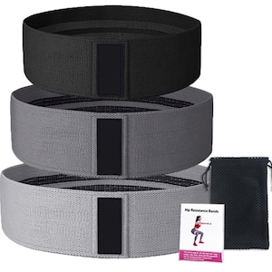 Resistance Bands - 3 Piece Set with Mesh Bag