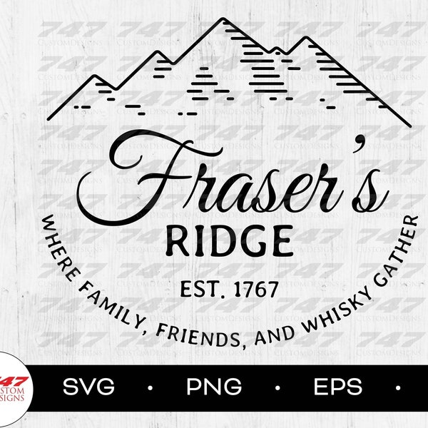 Outlander svg, Fraser's Ridge svg & png, Outlander gifts for her, Jamie Fraser svg