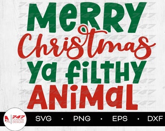 Feliz Navidad, animal asqueroso SVG, Solo en casa SVG, Navidad divertida SVG, Película navideña popular, PNG