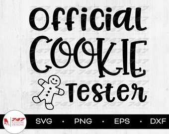 SVG oficial de Cookie Tester, Repostería navideña (archivo digital)