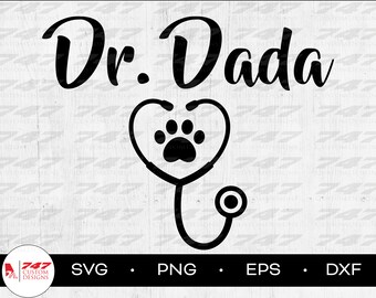 Diseño SVG del Dr. Dada Veterinario para el Día del Padre (Archivos Digitales)