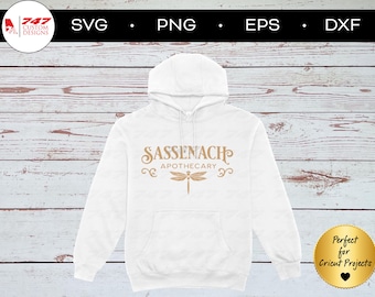 Sassenach Apothecary SVG | Outlander Cut File for Cricut & Silhouette | Claire Fraser Inspired Gift