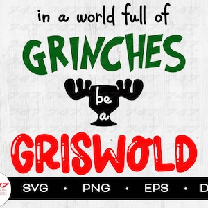 Christmas Vacation SVG, In A World Full Of Grinches Be A Griswold SVG, Grinch svg, Funny Christmas svg, Grinch Christmas svg, png download