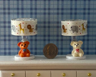 WORKING Dollhouse Lamp