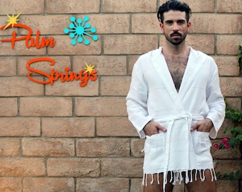 Brandon Short Turkish Hoodie Robe