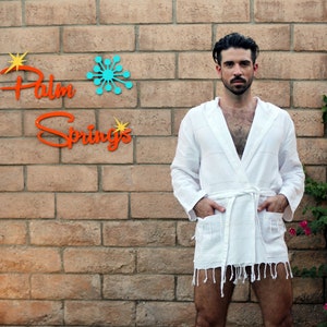 Brandon Short Turkish Hoodie Robe