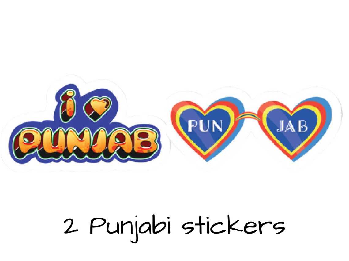 Punjabi Sticker Cute Punjabi Sticker Sardar Sticker I Love Etsy