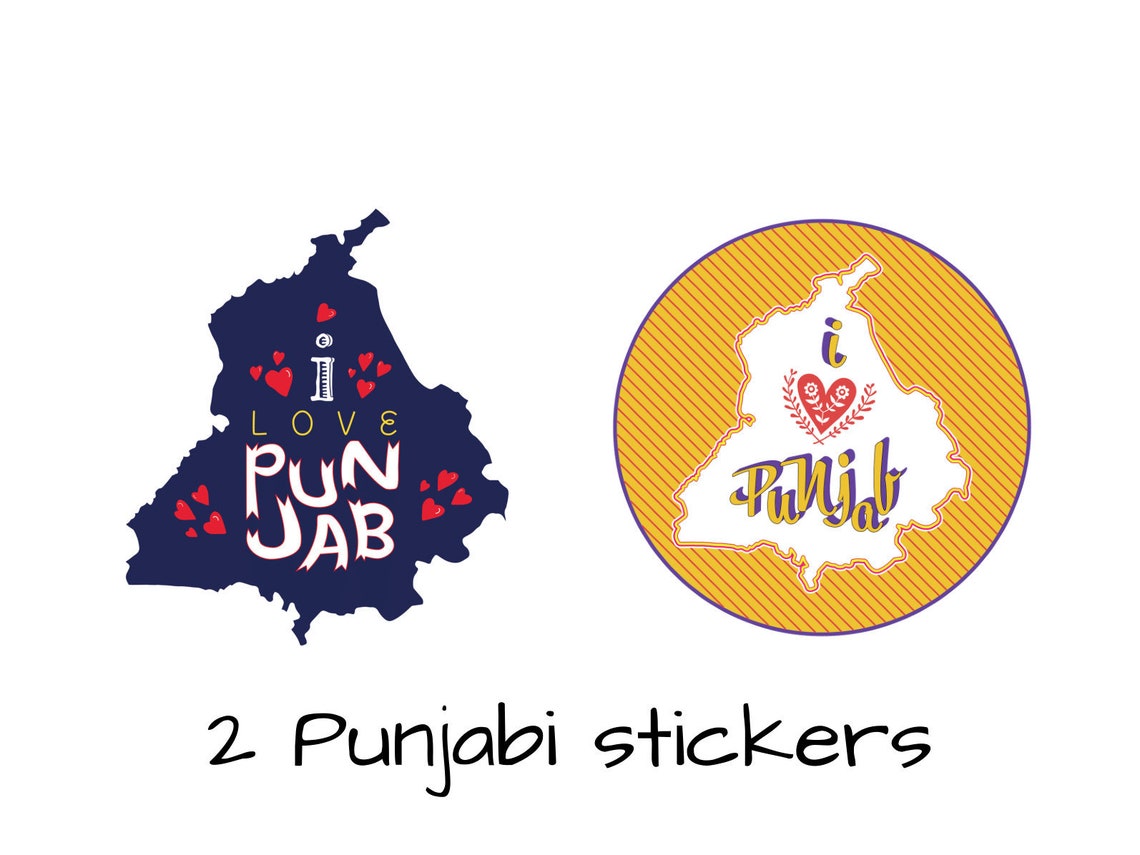 Punjabi Sticker Cute Punjabi Sticker Sardar Sticker I Love Etsy