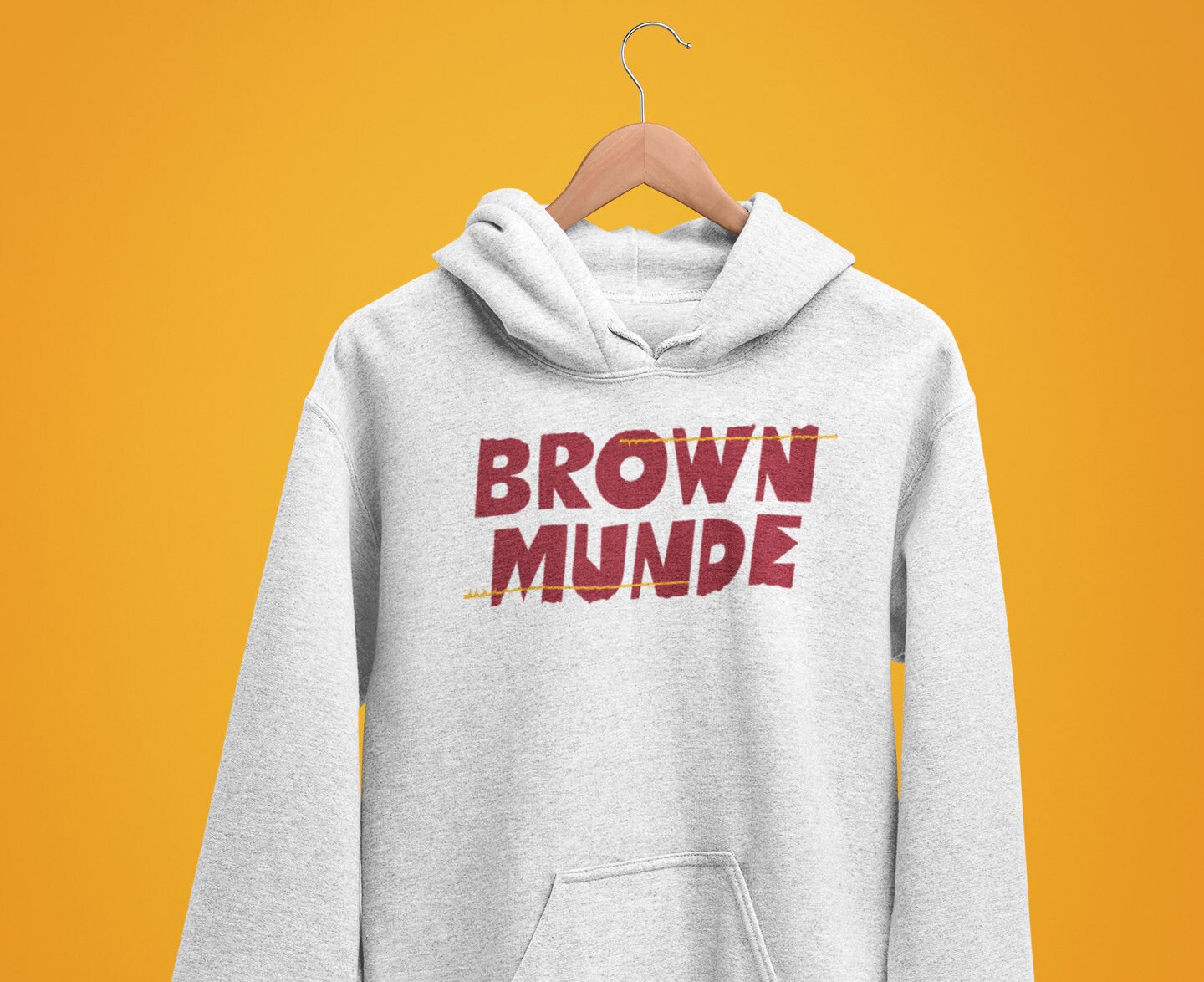 brown munde hoodie