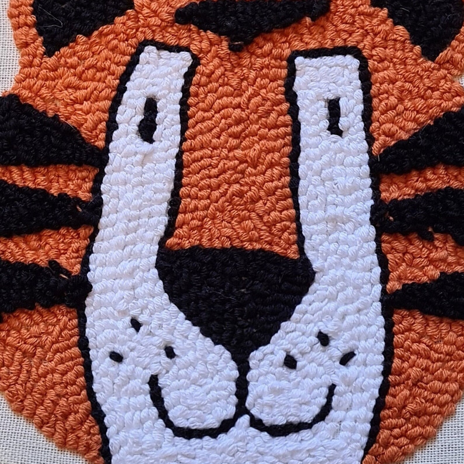 Punch Needle Tiger Hoop Perfect for a Nursery Child's Etsy