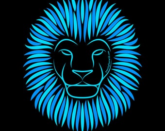 Winter Ice Blue Lion | Kid Tee