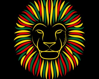 Rasta Reggae Vibes Lion | Unisex Tee