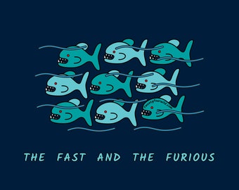 Fast and Furious Piranhas | Kid Tee