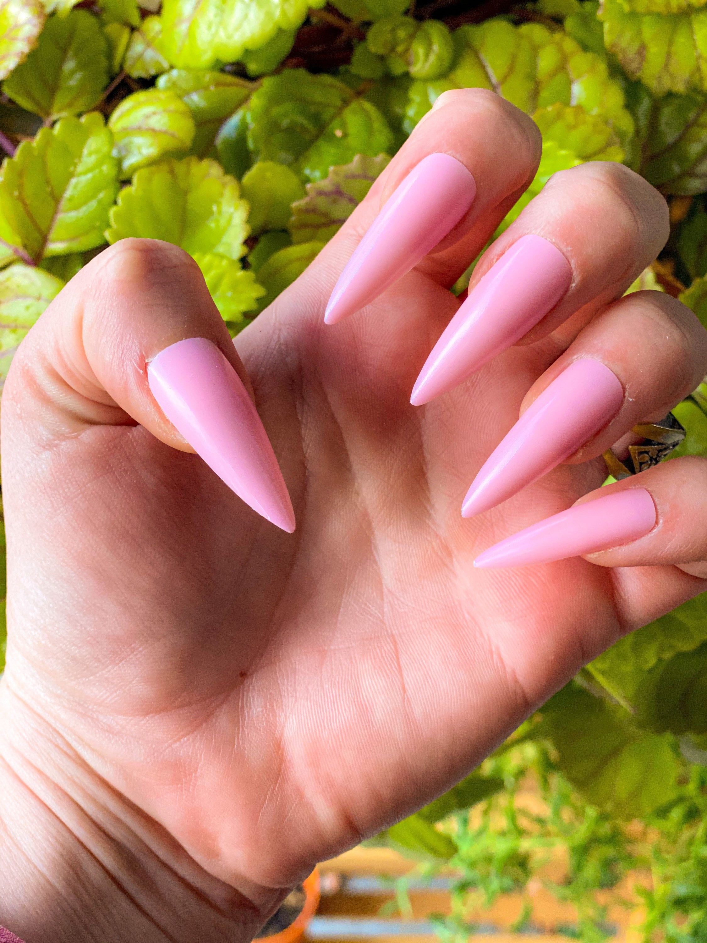 Barbie Pink Luxury Press on Nails Pink Glue on Nails Nails - Etsy