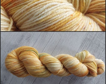 Eulenwolle - Handgefärbte 4fach Sockenwolle "Sonnenschein", 1x  100g/ 420m LL