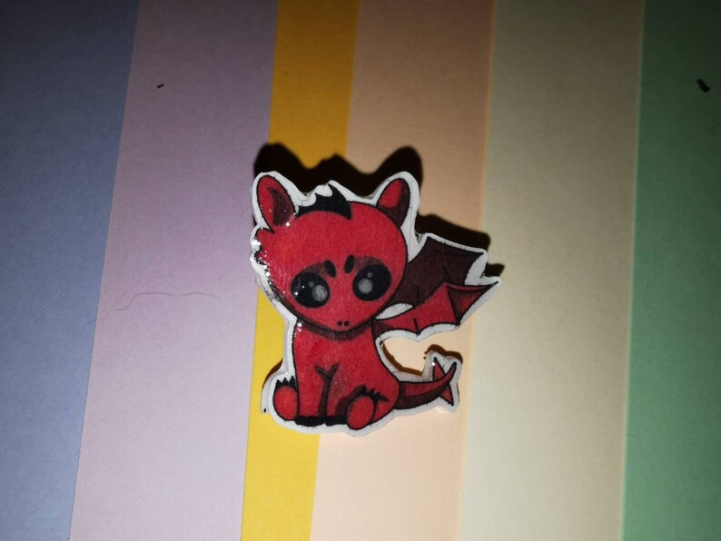 Dragon Design Pin Badges