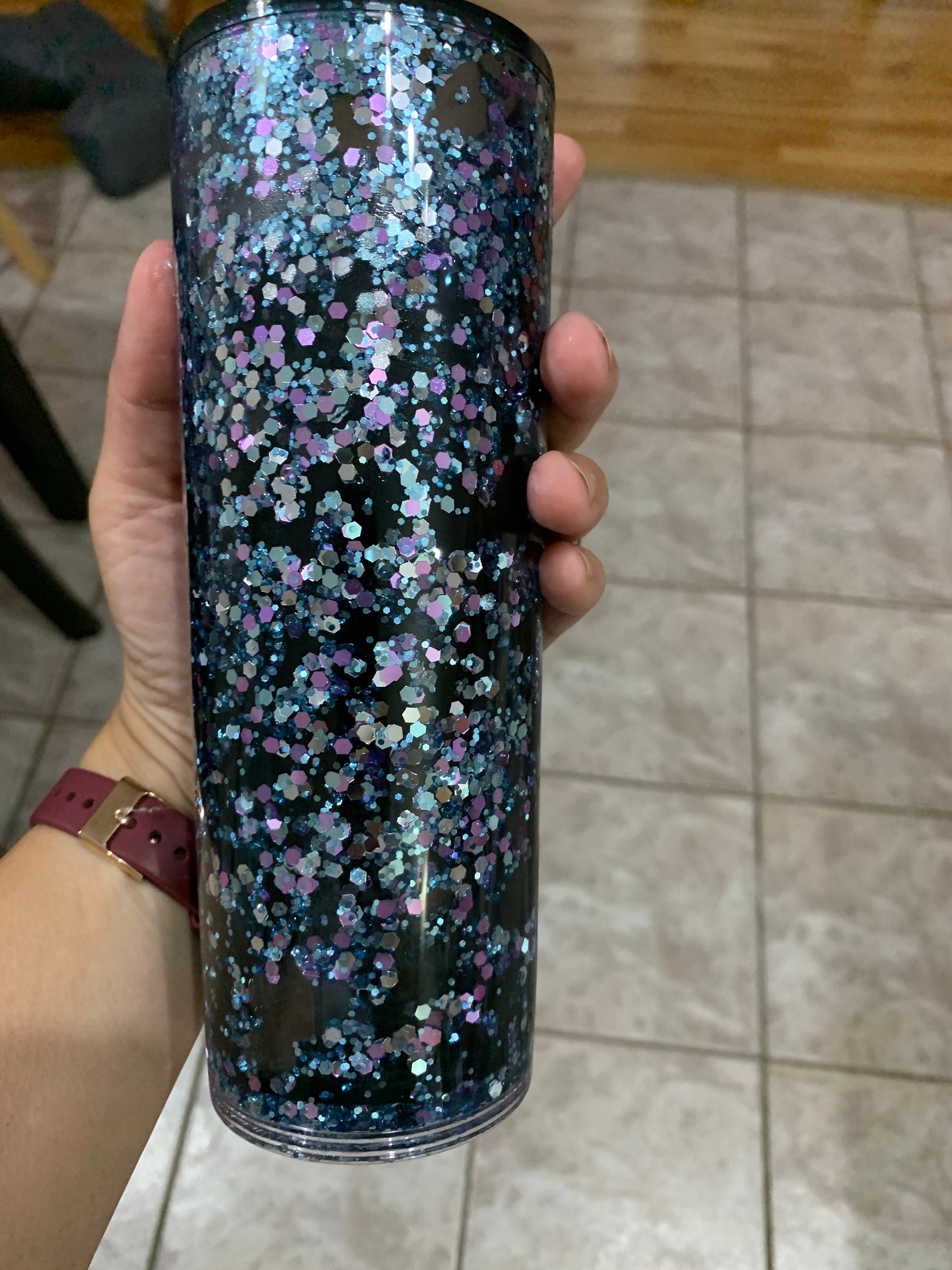 Glitter Snow Globe Tumbler Etsy