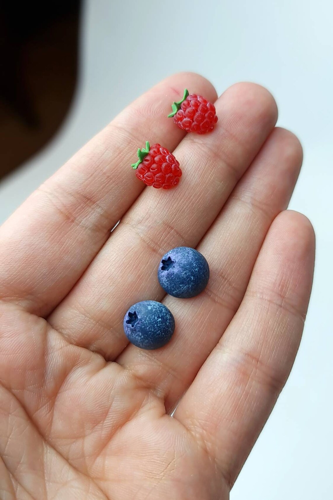 Fruit stud earrings set Miniature earrings Fruit earrings Etsy