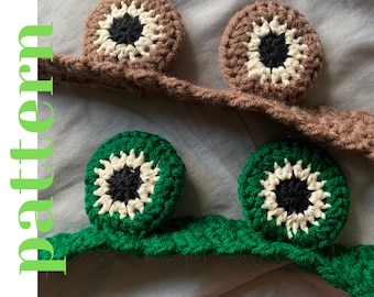 PATTERN Frog Crochet Headbands | Halloween costume, Frog and Toad
