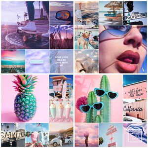 Vibe Collage Examples Summer Vibes Wall Collage (45 Pcs) Digital Download - Etsy