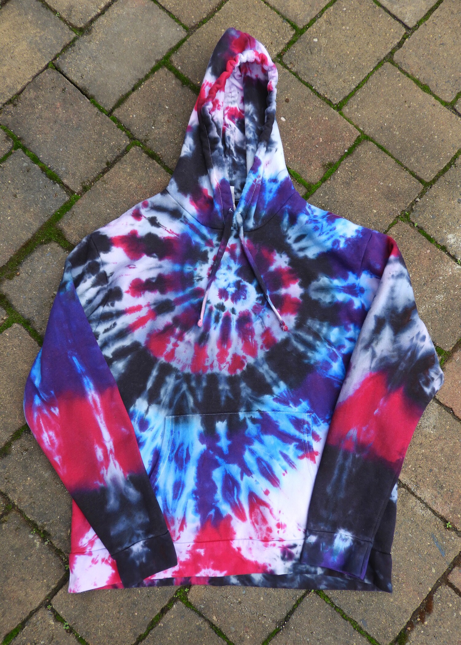 XL Tye-Dye Hoodie Blue/purple/red/black | Etsy