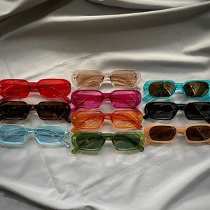Oval rectangle sunglasses cheap