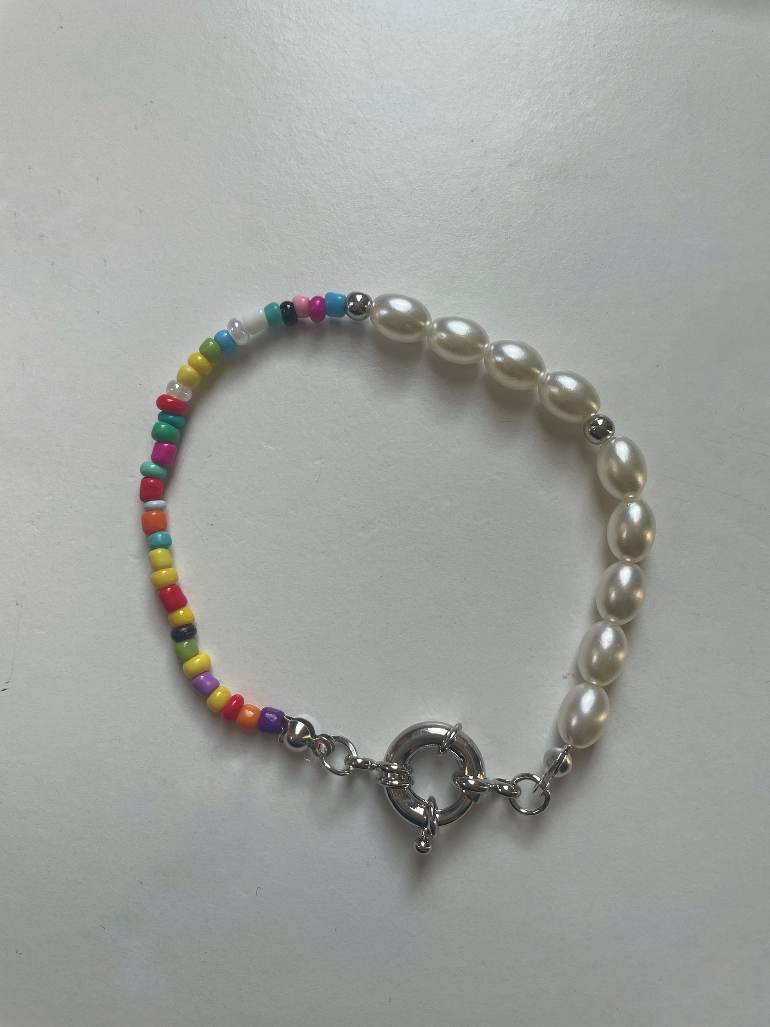 Half and Half Bracelet Y2K Style Multicolour Beaded and Etsy