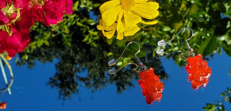 pair Sparkly Gummy Bear earrings