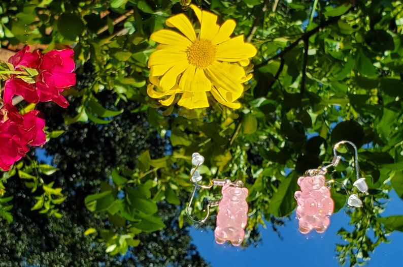 pair Sparkly Gummy Bear earrings