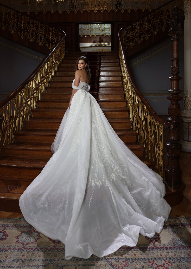 Wide Cup Wedding Dress. Elegant and Wedding Dress for Etsy