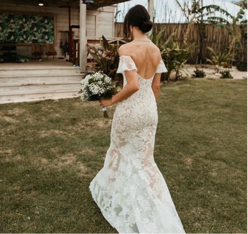 Shanina Shaik's World's Most Beautiful Wedding Dress Etsy