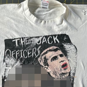 トップス 90s the jack officers butthole surfers Vintage 1990 the Jack Officers T-shirt ***100% Authentic