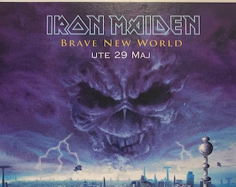 Swedish Iron Maiden "Brave New World" promotional postcard (2000, EMI)