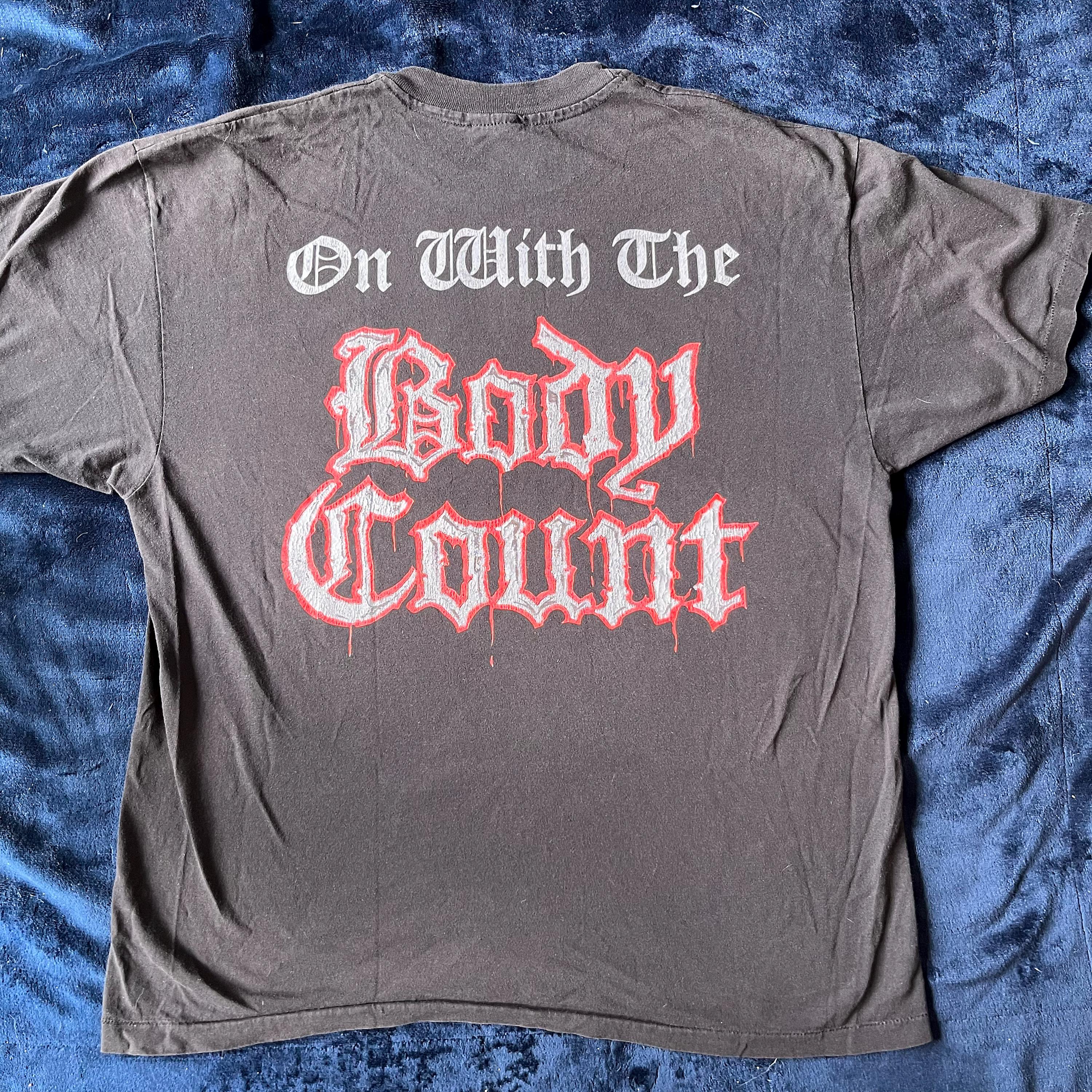 【未使用】Body count ボディカウント ボディ・カウント　Tシャツ　M ヴィンテージ 1992 ボディカウント コップキラー Tシャツ (アイスT