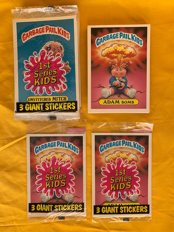 1986 Topps Garbage Pail Kids Giant Series 1 Sticker Box with 36 Sealed Packs 