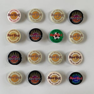 Épinglette vintage Hard Rock Cafe – Lot de 16