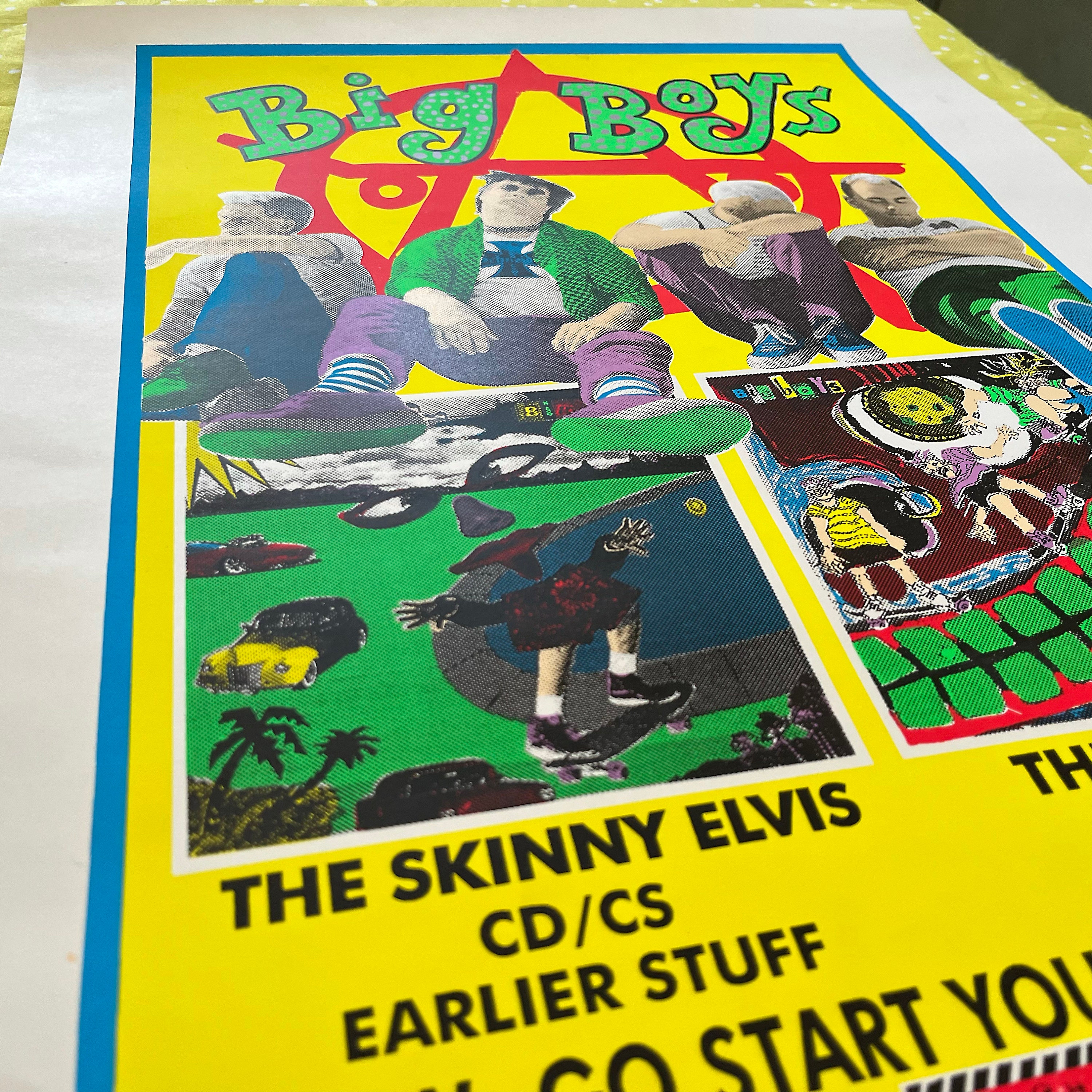 Big Boys 1993 Record Release Poster, Signed & Numbered, Lindsey