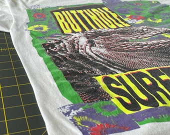 Vintage Butthole Surfers 1991 Tour T-Shirt **Spec Printing** produced and designed by Don Rock  – Size L – Rare, Extra-Large Graphic