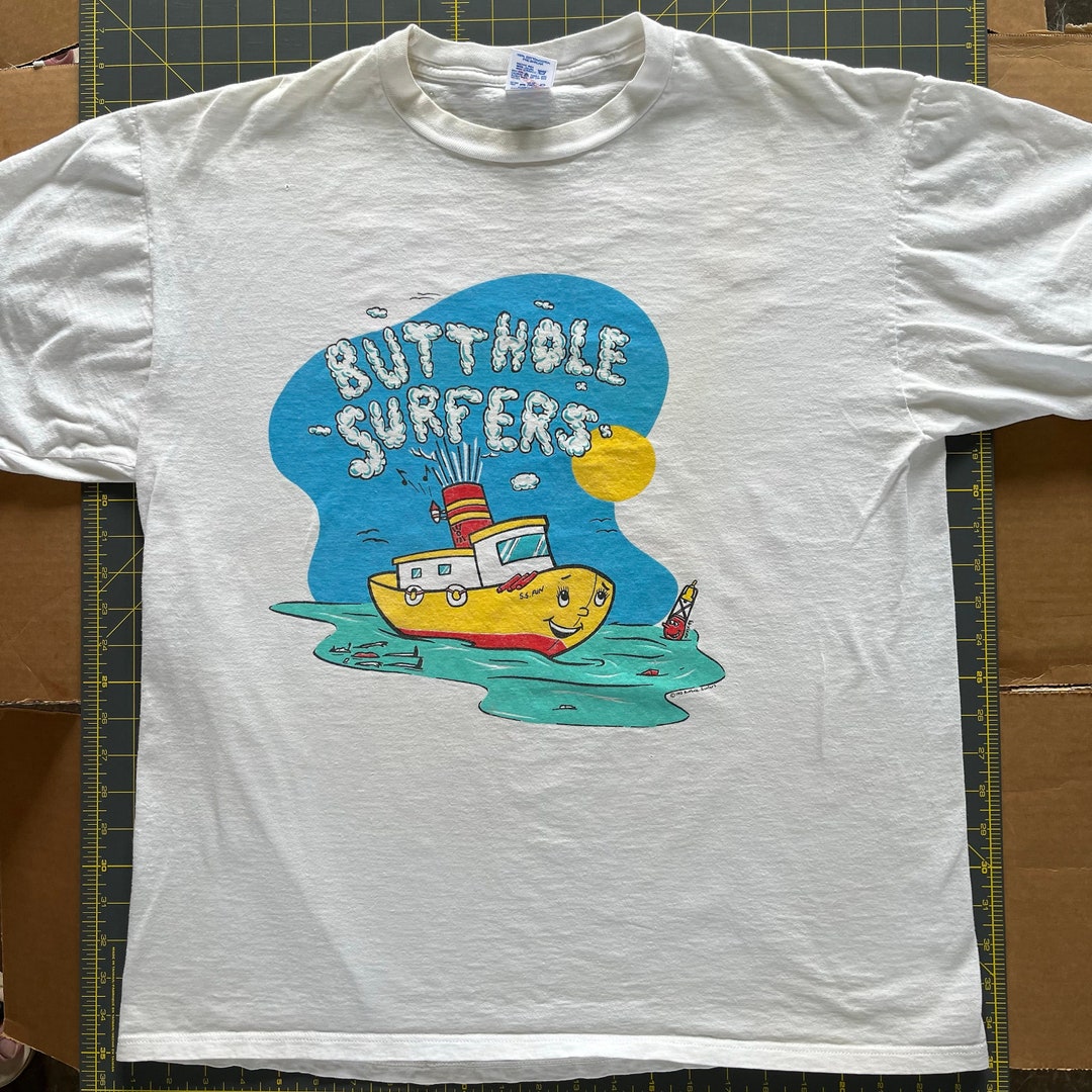 Vintage Butthole Surfers Tugboat T-shirt by Frank Kozik ***100% ...