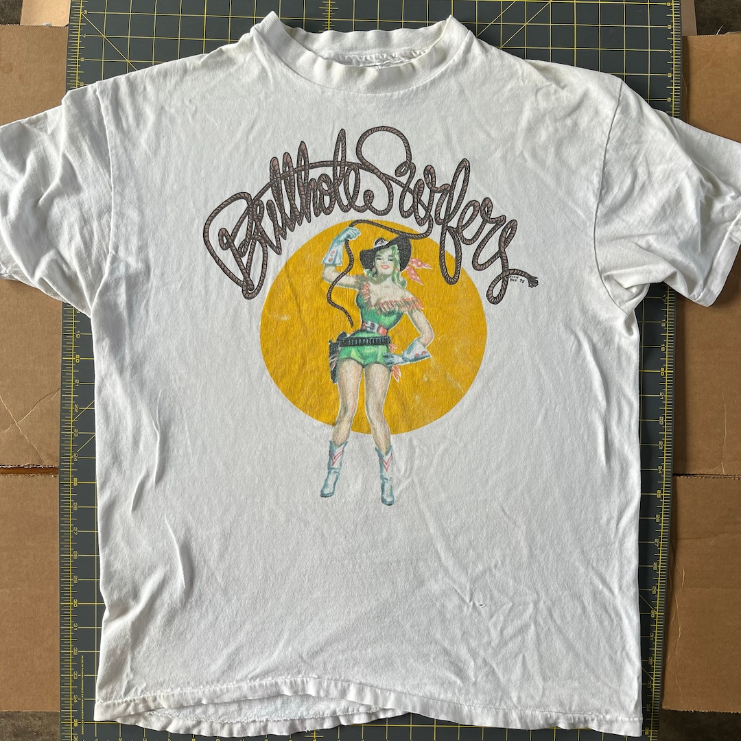 Vintage 1983 Butthole Surfers Cowgirl T-shirt Designed by Frank Kozik ...