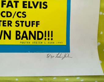 BIG BOYS 1993 非売品ポスター 激レア Big Boys 1993 Record Release Poster, Signed & Numbered, Lindsey