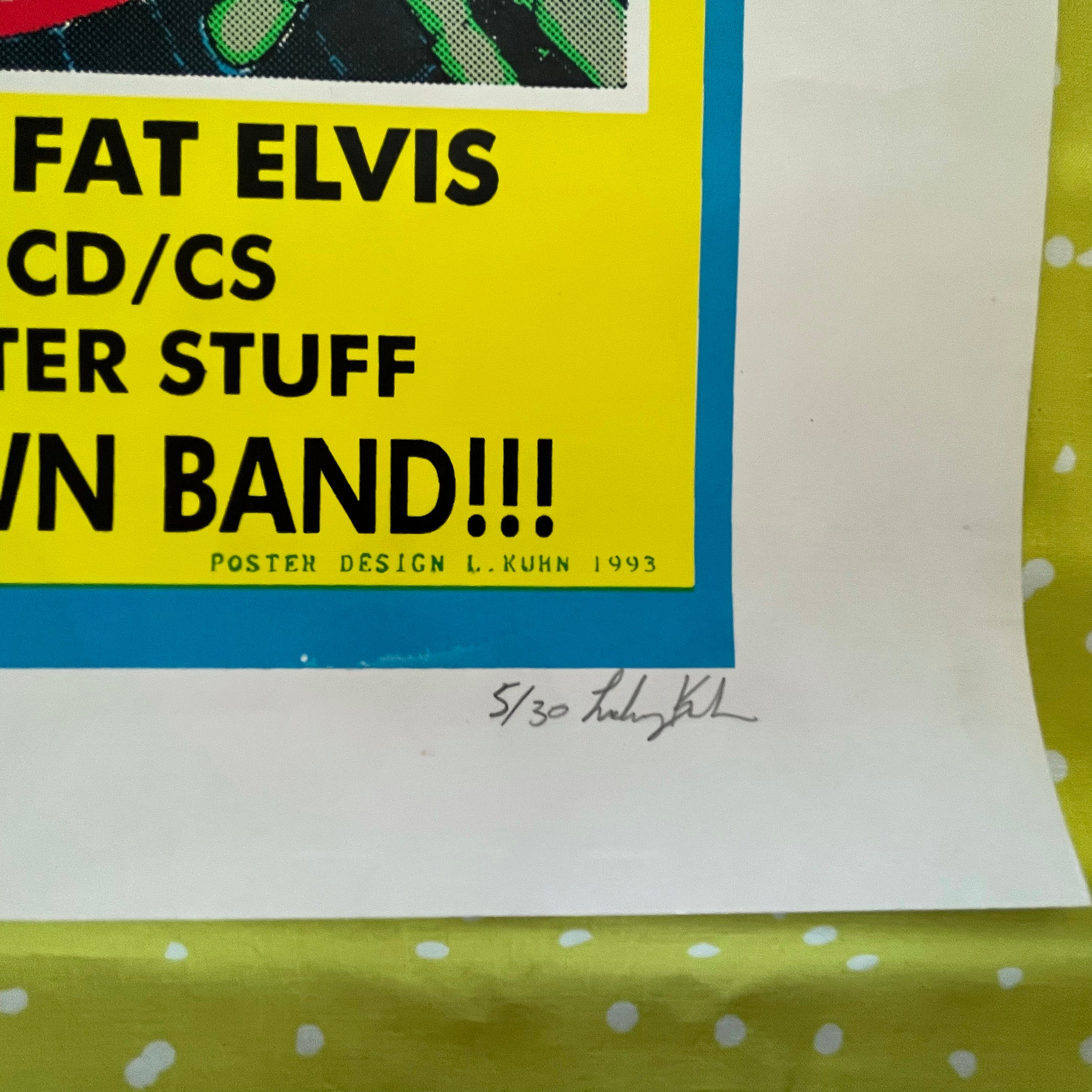 Big Boys 1993 Record Release Poster, Signed & Numbered, Lindsey
