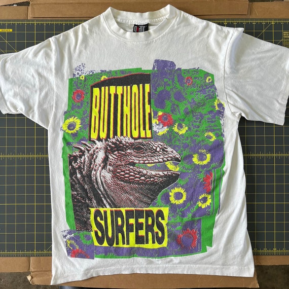 Vintage Butthole Surfers 1991 Tour T-shirt **spec Printing