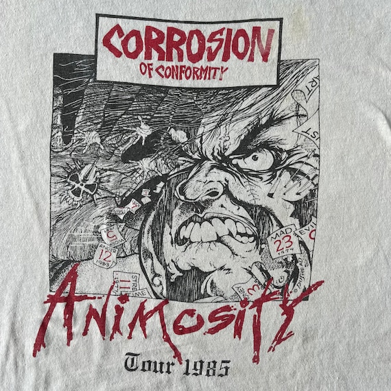 Vintage 1985 Corrosion of Conformity Tour T-shirt – Animosity