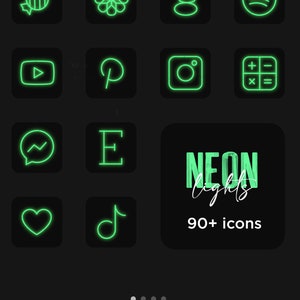 Blue Neon Ios Icon Pack Aesthetic Iphone Ios 14 Realistic Etsy Ios 14 app icon sage green. etsy
